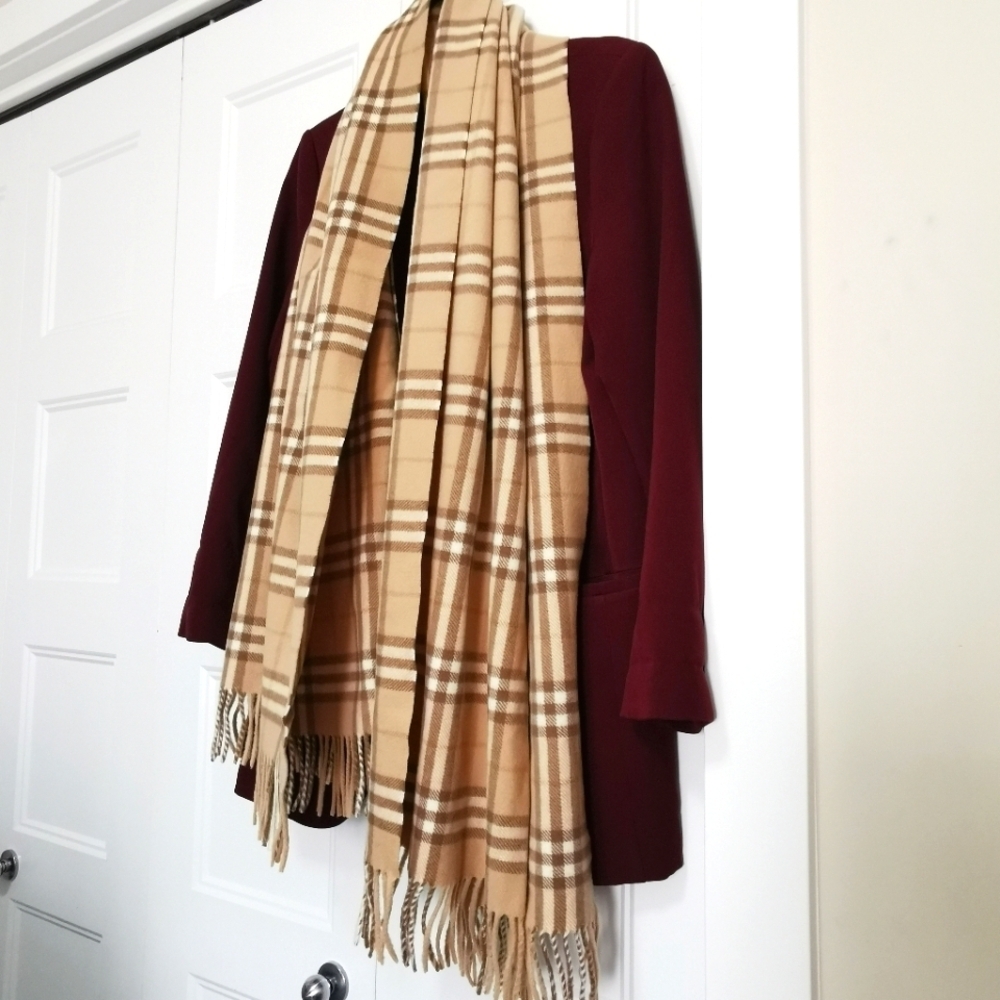 Authentic Burberry London Long Plaid Scarf